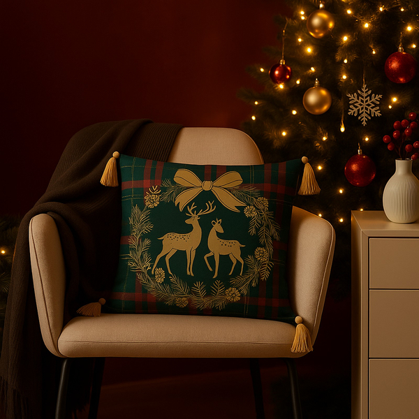 Christmas pillowcase 45 x 45 Christmas Panama 5380A