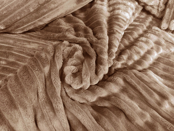 Double-sided Capri Bedspread Brown / Cream 200x220