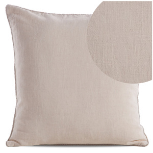 43 x 43 Decorative Linen 22C Cream pillowcase