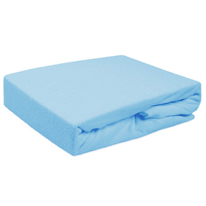 Terry sheet with elastic 027_D Blue 60x120