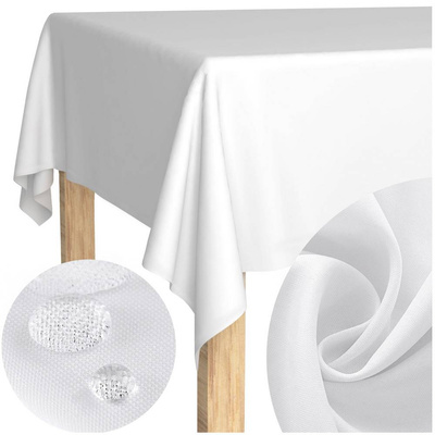 Obrus 110x160 Plamoodporny Klasyczny Savio Biały