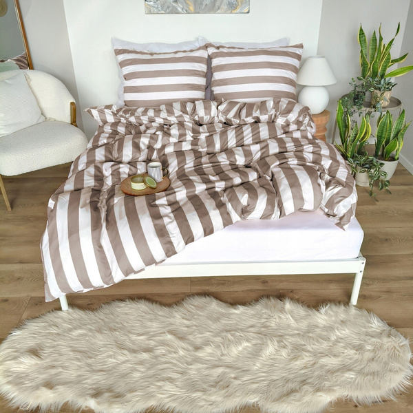 Pościel 140 x 200 2cz Mikrofibra w Pasy Eusebia Home 06