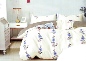 Bedding 160 x 200 3 pcs Cotton Satin No. A1533