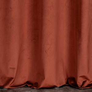 Velvet Lili Curtain 140 x 250 Mahogany Sash