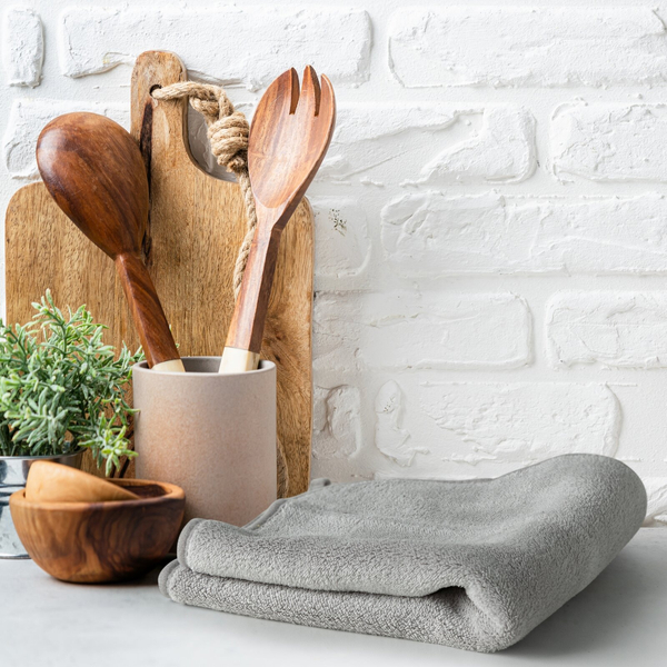 Towel 40 x 40 Absorbent Microfiber Tala Steel