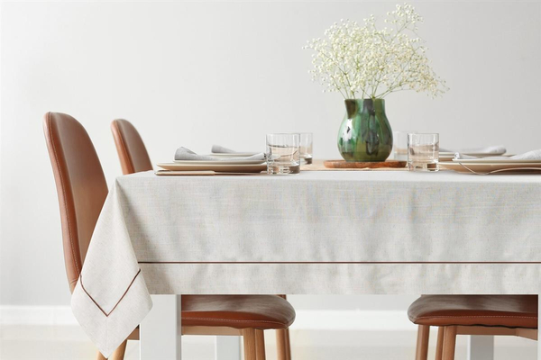 Tablecloth 145 x 280 Decorative Natu9 Nat+Brown