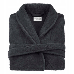Hotel Bathrobe Cotton Terry Unisex S/M Graphite
