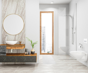 Bathroom rug Sora 50 x 70 01 400 g/m2 White