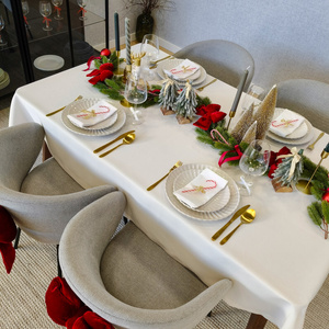 Obrus 100x200 Plamoodporny Klasyczny Elegant Krem