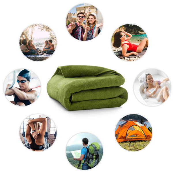 Towel 50 x 90 Quick-Drying Microfiber Iben 02