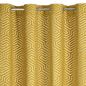 Curtain 140 x 250 Decorative Velvet Inga Honey