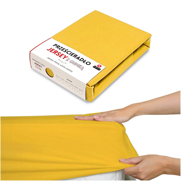 Prześcieradło 160 x 200 Jersey z Gumką Gaja 41