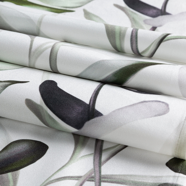 Obrus 85 x 85 Dekoracyjny Ellen Biały+Oliwka