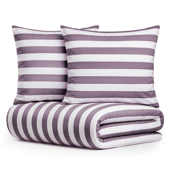 Pościel 220 x 200 3cz Mikrofibra w Pasy Eusebia Home 09