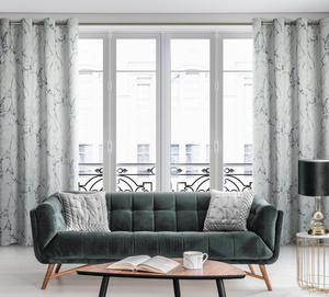 Velvet Curtain Wera 140 x 250 Light Grey