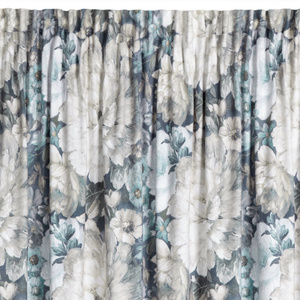 Curtain 140 x 270 Decorative Lucia Cream+Blue