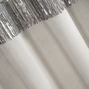 Velvet Jasper Curtain 140 x 250 Silver Spillover