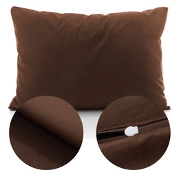 Cotton pillowcase 50 x 70 Solid Ola Brown