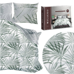 Bedding 220 x 200 3 pcs Satin Milagro Verde 004