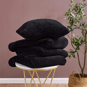 Monte Black Decorative Microfiber Pillowcase 40 x 40