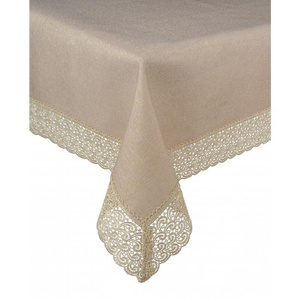 Oval Tablecloth 140 x 260 Guipure pattern 404_Gold