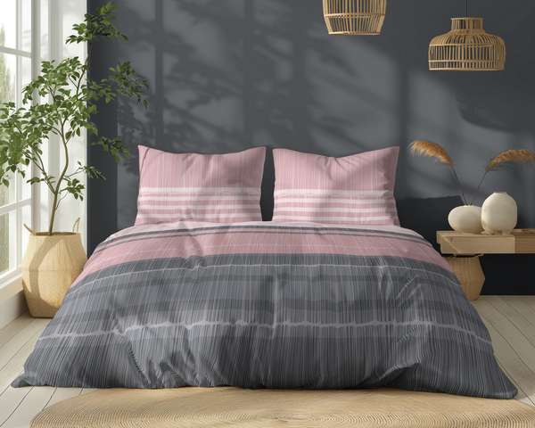 Bedding 220 x 200 3pc Vicenza Cotton pattern 5245B