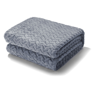 Blanket 200 x 220 Microfiber Stamped Ardea Herringbone 13