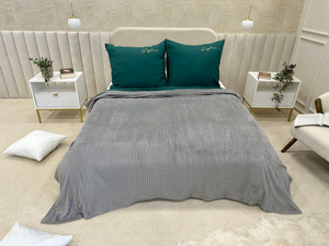 Blanket 160 x 200 Microfiber Plush Stripes Cadence 01