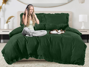 Pościel 160 x 200 3cz z Falbaną Luxury Jowita 05