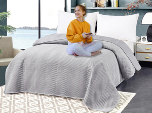 Bedspread 200 x 220 Embossed Velour Marieta 04