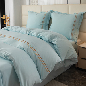 Pościel 160 x 200 3cz Gładka Z Haftem Lumera 11