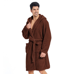 Microfiber Bathrobe with Hood Miguel 15 XS