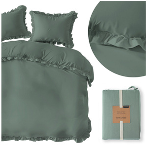Bedding 220 x 200 3pc Pure Cotton with Ruffle 07