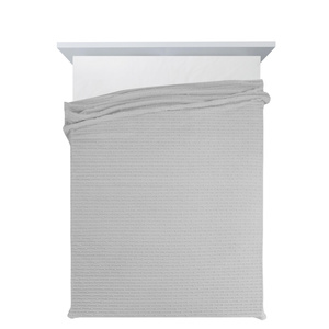 Blanket 70 x 160 Microfiber Embossed Lisa Silver