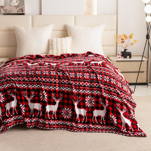 Koc 160 x 200 Mikrofibra Świąteczna Donato 11