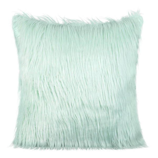 Fur Pillowcase 819 45 x 45 Light Mint