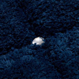 Cotton Carpet 60 x 90 Chic 2 Navy Blue