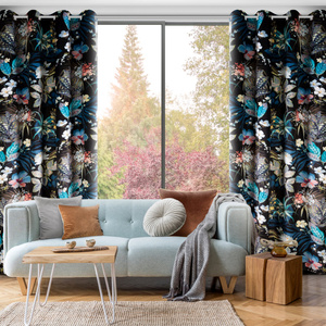 Curtain 140 x 270 Decorative Przel Alani Black+Green