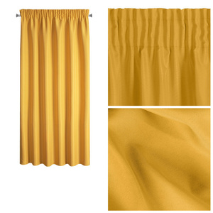 Rita Decorative Tape Curtain 140 x 175 Mustard