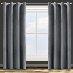Curtain 140 x 250 Decorative Velvet Rosa Graphite