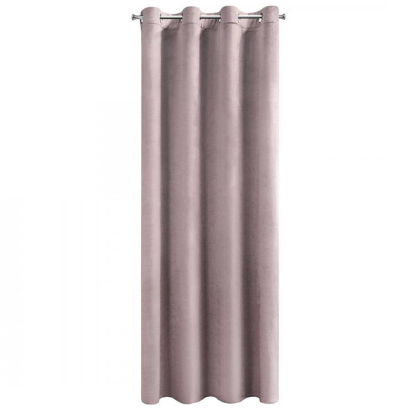Zasłona 140 x 250 Dekoracyjna Velvet Rosa Puder