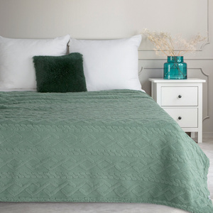 Blanket 200 x 220 Design Microfiber Braid Mint