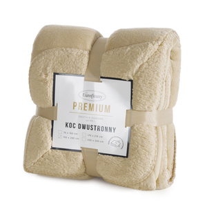 Blanket 200 x 220 Microfiber Double-Sided Tedy J.Beige