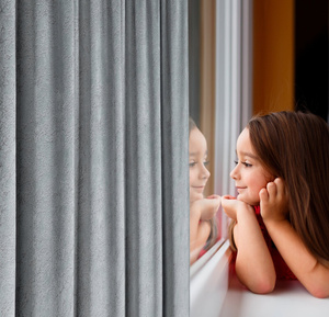 Curtain 140 x 270 Decorative Velvet Rivia Steel