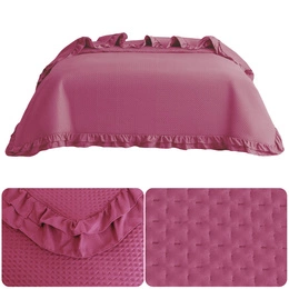 Quilted Bedspread 200 x 220 with Ruffle Rosella 10