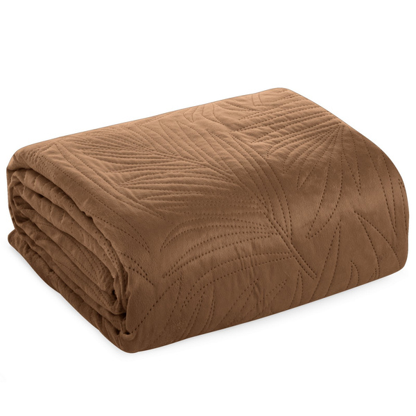Narzuta 220 x 240 Pikowana Velvet Luiz4 Cegła