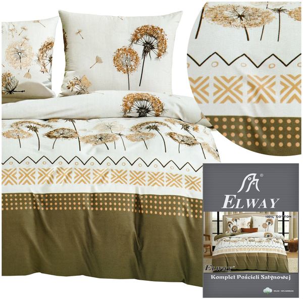 Bedding 200 x 220 3 pcs Cotton Satin Elway 6289