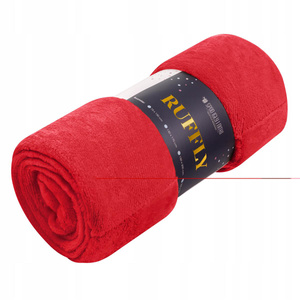 Blanket 150 x 200 Microfiber Frill Ruffly Red