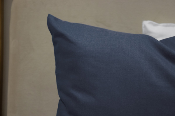 Poszewka Bawełna 45 x 45 Jednolita Ola Granat Navy