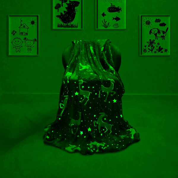 Koc Świąteczny 150 x 200 Mikrofibra Fluorescencyjna Peter 17